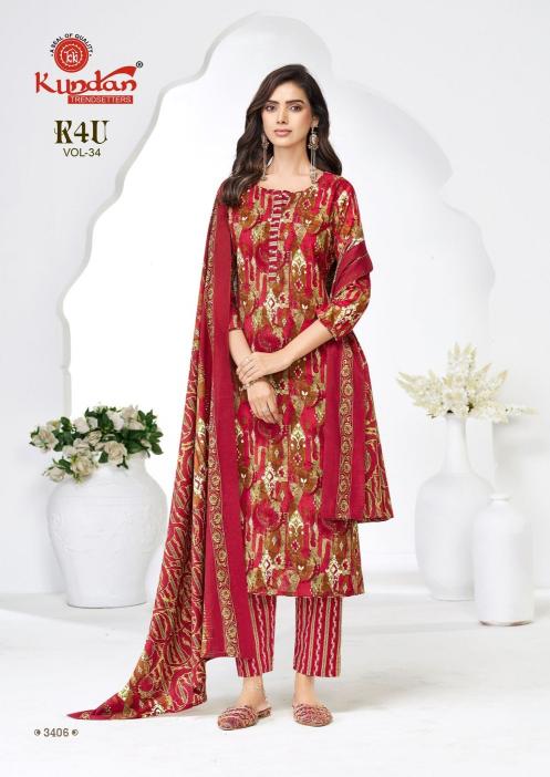 Kundan K4U vol-34 wholesale aneisha kurtis